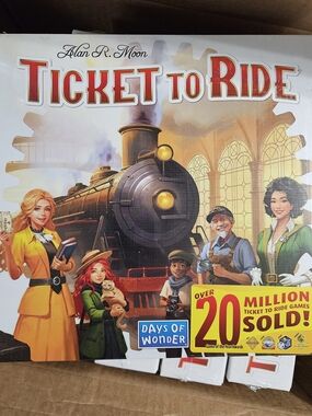 Ticket to Ride Board Game - Days of Wonder - Red, Yellow, Black